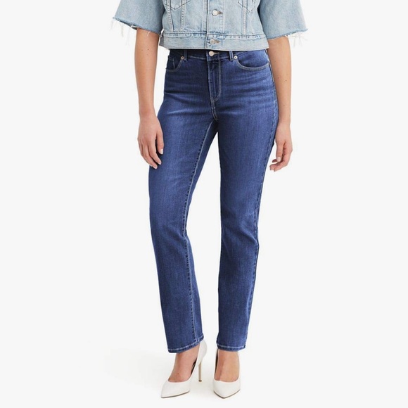 Levi’s | Middy Medium Wash Straight Jeans - Picture 1 of 2